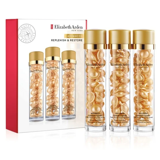 E.ARDEN ADVANCED CERAMIDE CAPSULES DAILY YOUTH RESTORING SERUM TRIO TREX