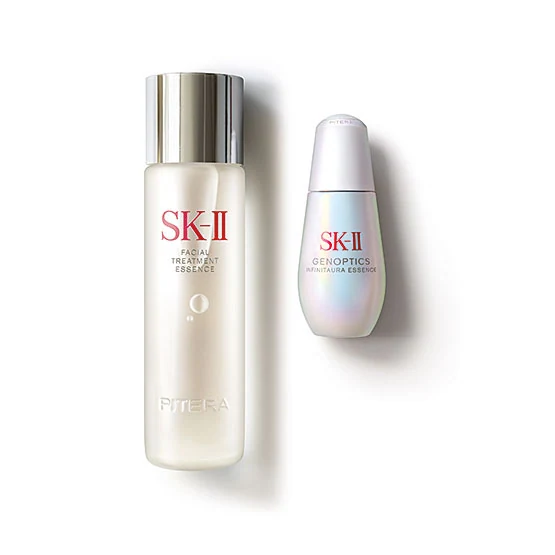 SKⅡ SK-II Facial Treatment Essence & Genoptics Infinitaura Essence Set
