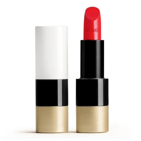 HERMES Rouge Hermès, satin lipstick , 64 Rouge Casaque