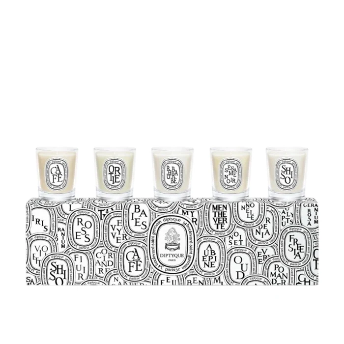 Diptyque Set Of 5 Miniature Candles 5x35g