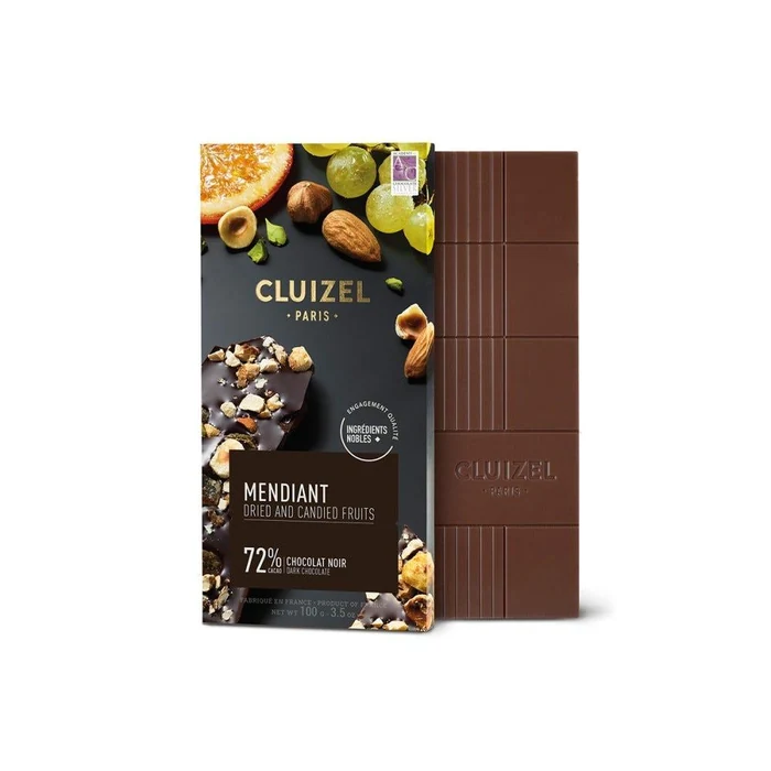 Cluizel Dark Bar, Dried And Candied Fruits