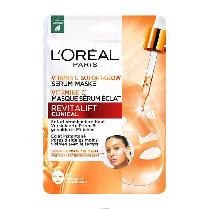 L'Oréal Paris Revitalift Vitamin C Brightening Serum Sheet Mask 26g