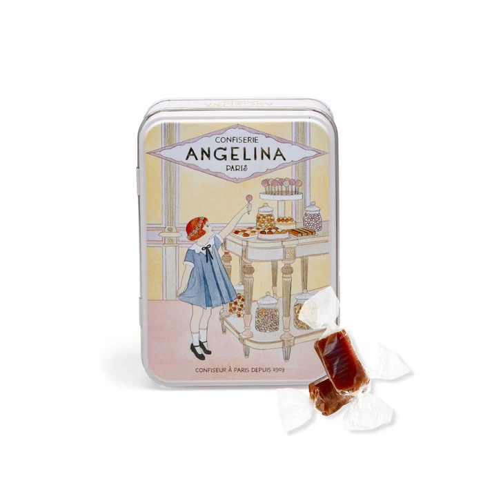 Angelina Tin Box Toffees With Salted Butter