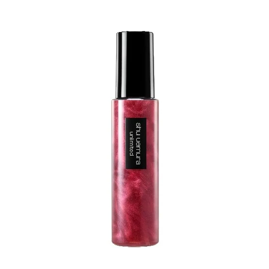 SHU UEMURA unlimited red makeup fix mist