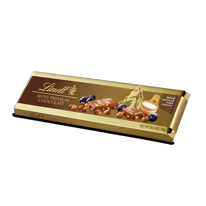 Lindt Tablet Milk Raisin Hazelnut