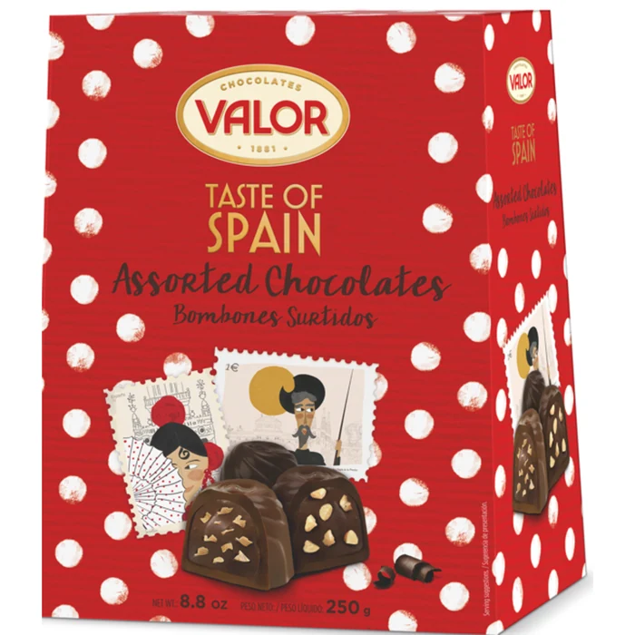 Valor Taste Of Spain Assorted Chocolates Pralines 250g