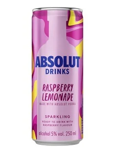 Absolut Absolut Raspberry Lemonade in cans