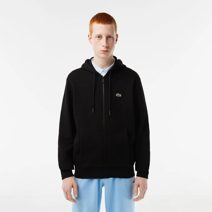 Lacoste Men's Lacoste Kangaroo Pocket Fleece Zipped Hoodie at Paris