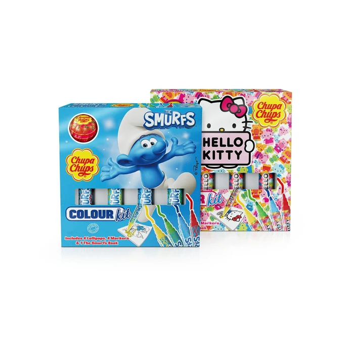 Chupa Chups Colour Kit - Smurf & Hello Kitty