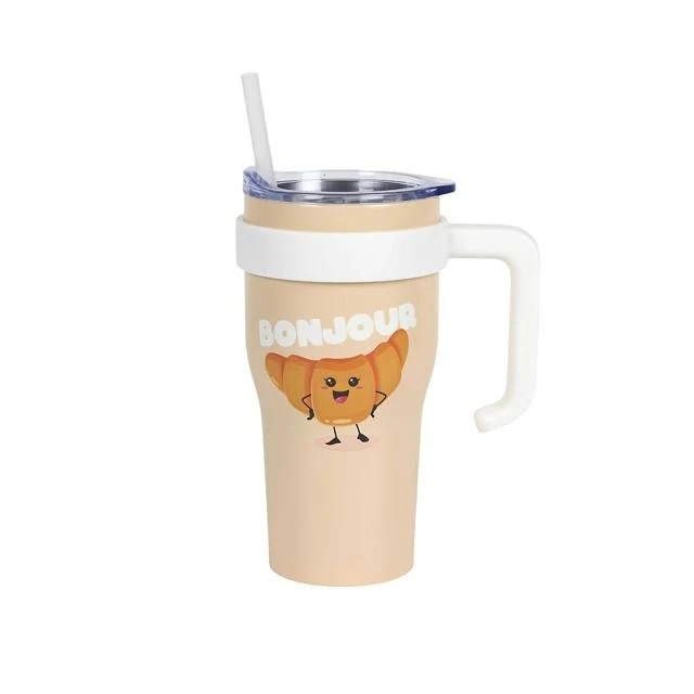 Souvenir de Paris Insulated mug "bonjour croissant"